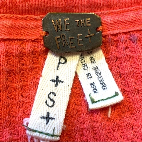 Free People Diamond Dozen Waffle Knit Thermal Top - Picture 9 of 11